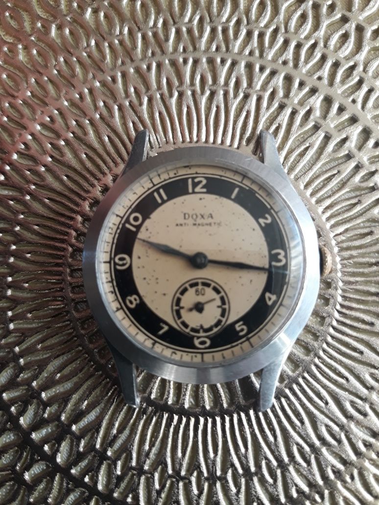 Zegarek męski mechaniczny Doxa anti-magnetic 33,5mm.niesprawny.