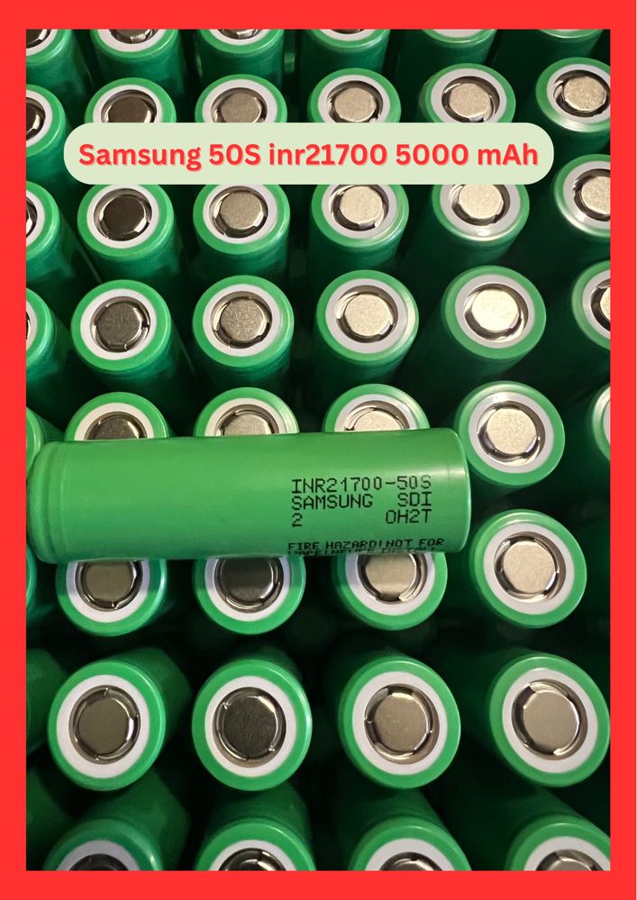 Акумулятор Samsung 50s inr21700 5000 mAh 35A нові, оригінал