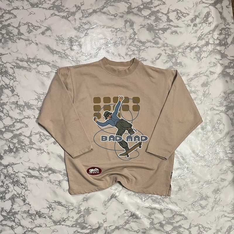 Bluza Bad Mad Crewneck Skater Skateboard y2k vintage