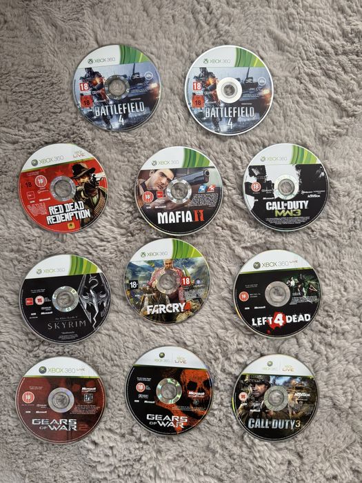 Zestaw 10 gier na Xbox 360 - wersje anglojęzyczne