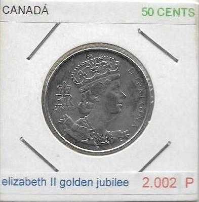 Moedas - - - Canadá - - - "Jubileu de Ouro de Elizabeth II"