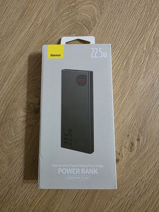 Повербанк Baseus Adaman Metal Digital Display 22.5W 10000 mAh Black