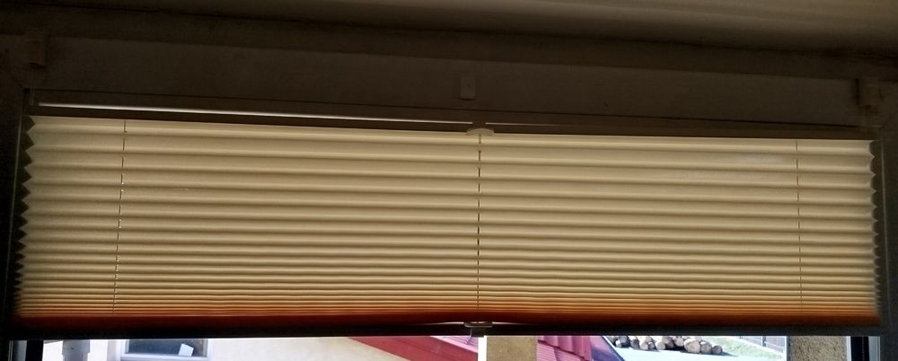 Rolety plisowane zestaw 2 sztuk kolor kremowy