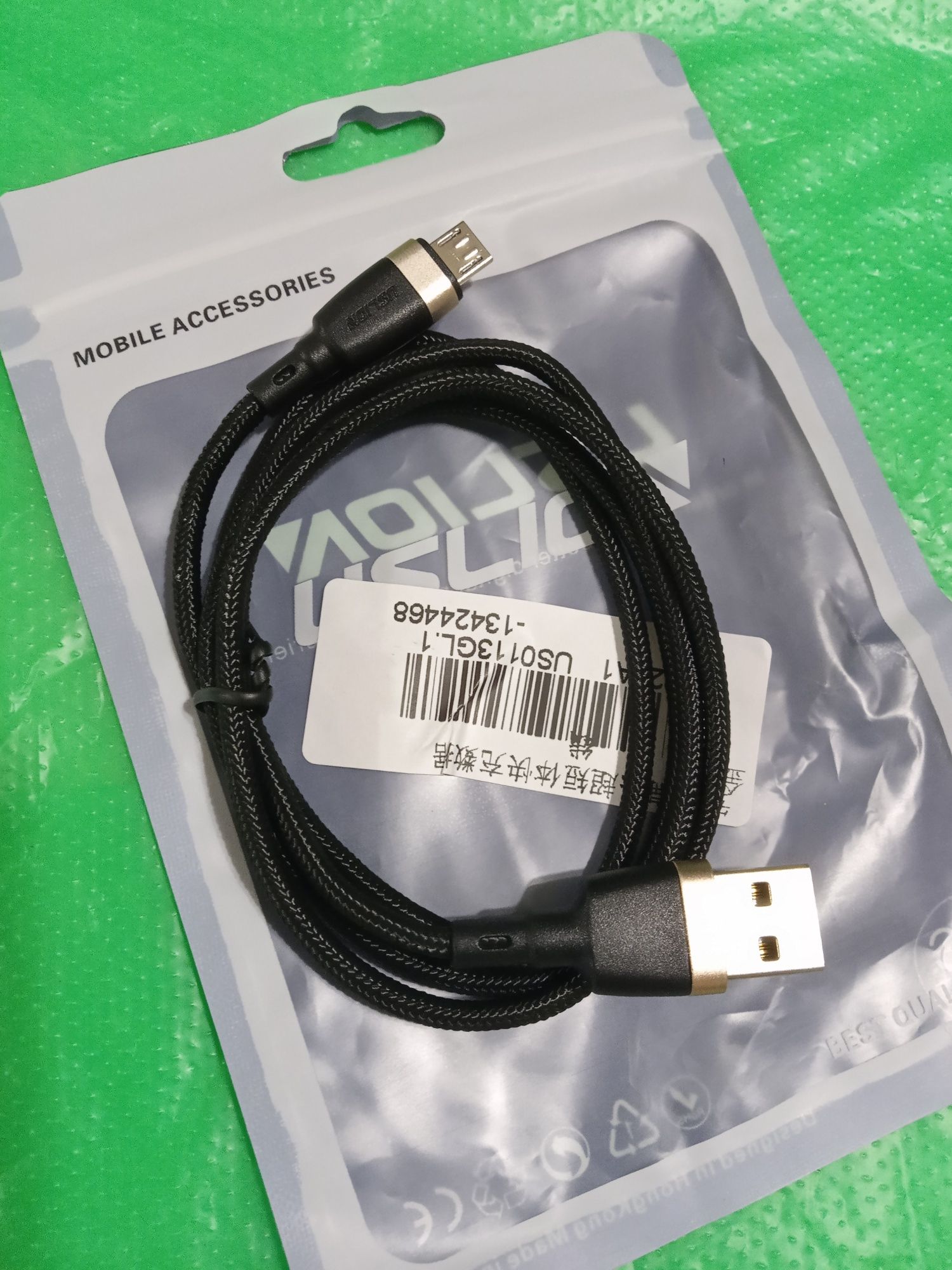 Кабель USB - micro USB 3A Быстрая зарядка
