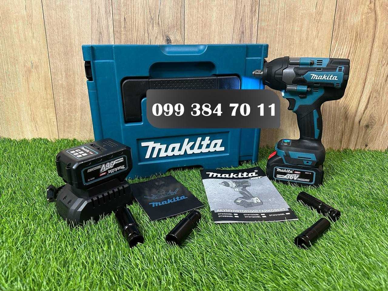 Акумуляторний Гайковерт для откручування колес Makita на 850Hm 2 АКБ