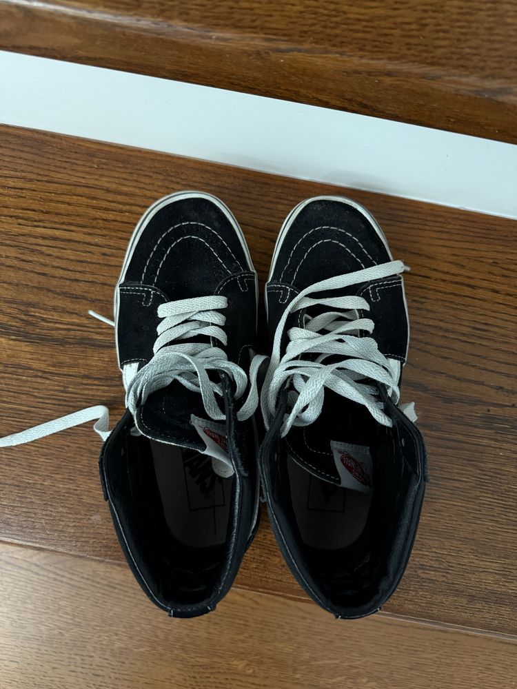 Czarne Vansy old school wysokie 37 damskie