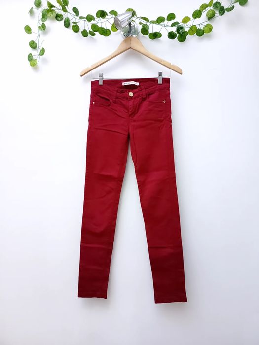 Calças de Ganga Vermelhas/ Bordeaux