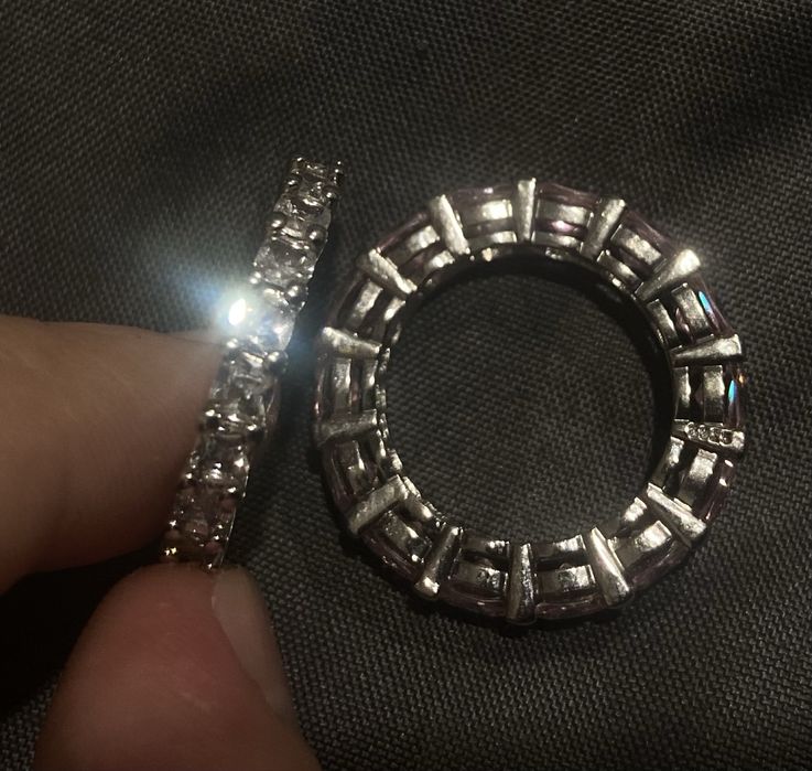 Срібні кільця з цирконієм 16 розмір