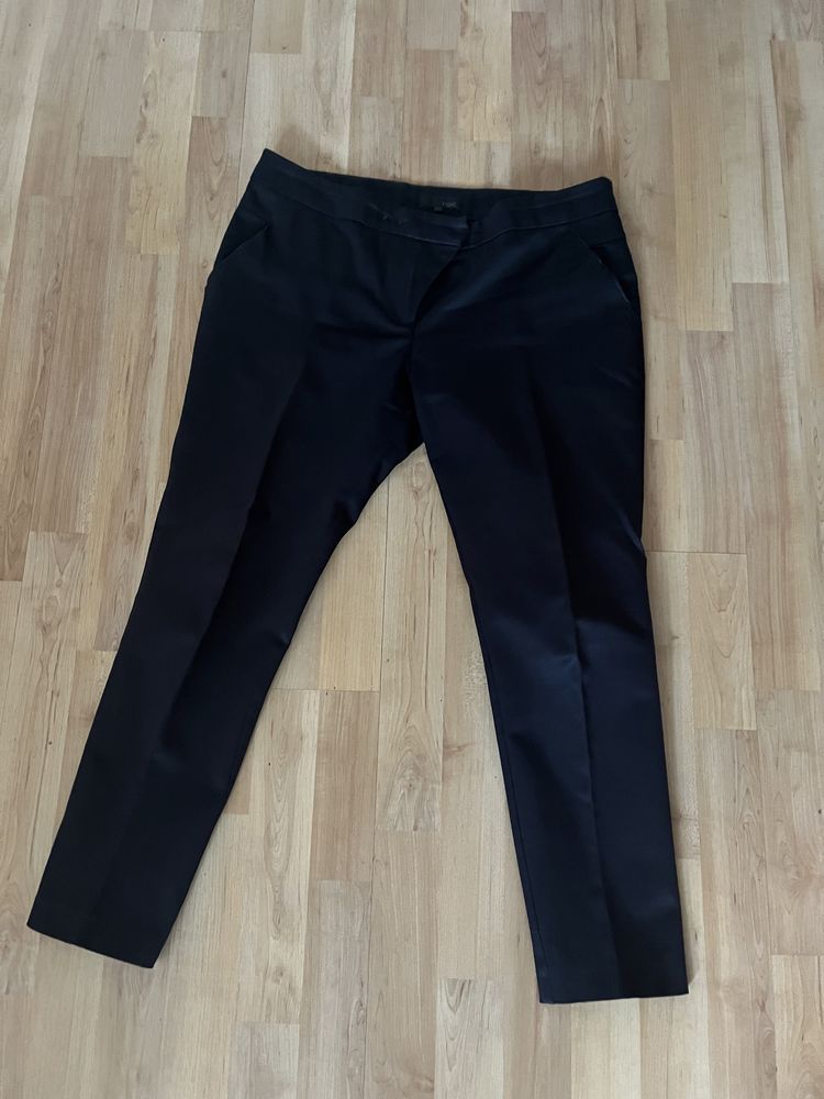 Granatowe spodnia garniturowe chinos eleganckie L 40