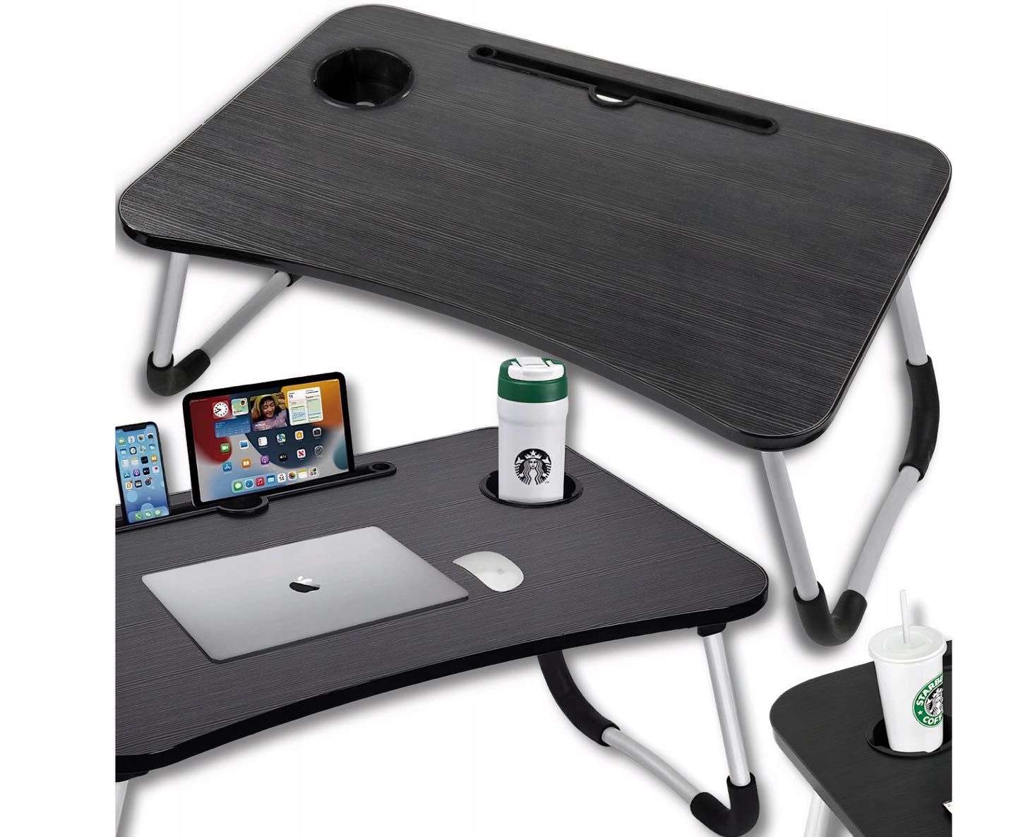 Składany stolik pod laptopa do łóżka, podstawka.