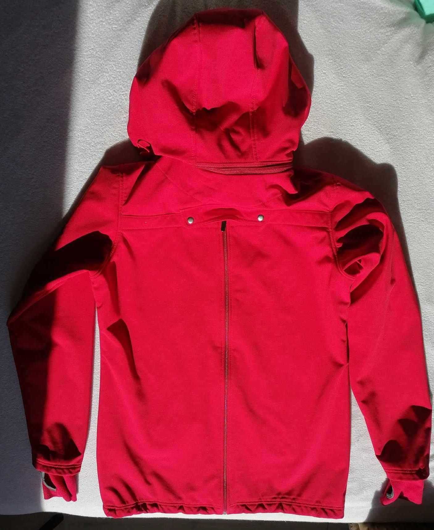 kurtka Twiga ciążowa do noszenia dla dwojga softshell 4w1 czerwona XL