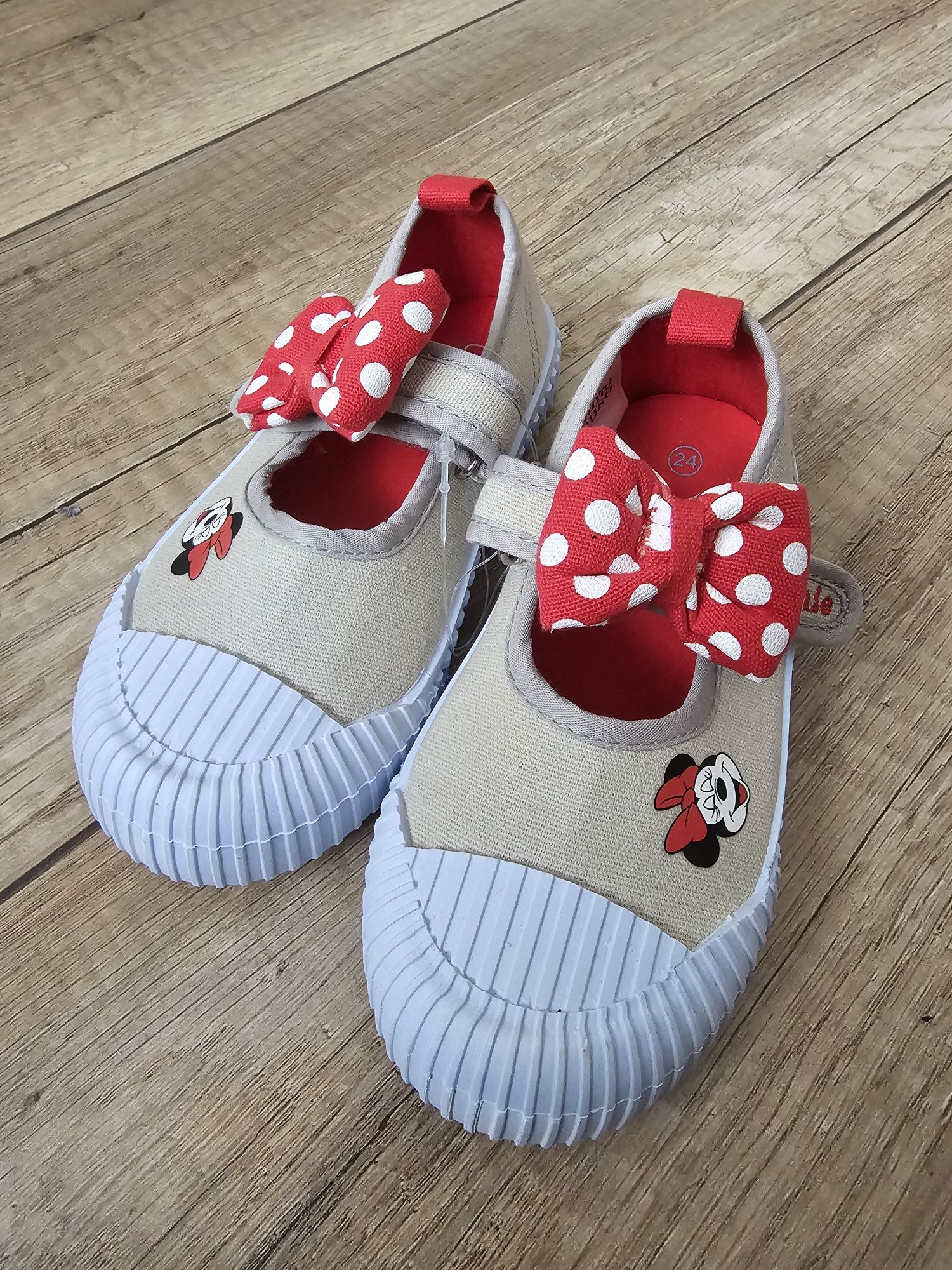 Disney Minnie Mouse piękne trampki buciki na rzep 24