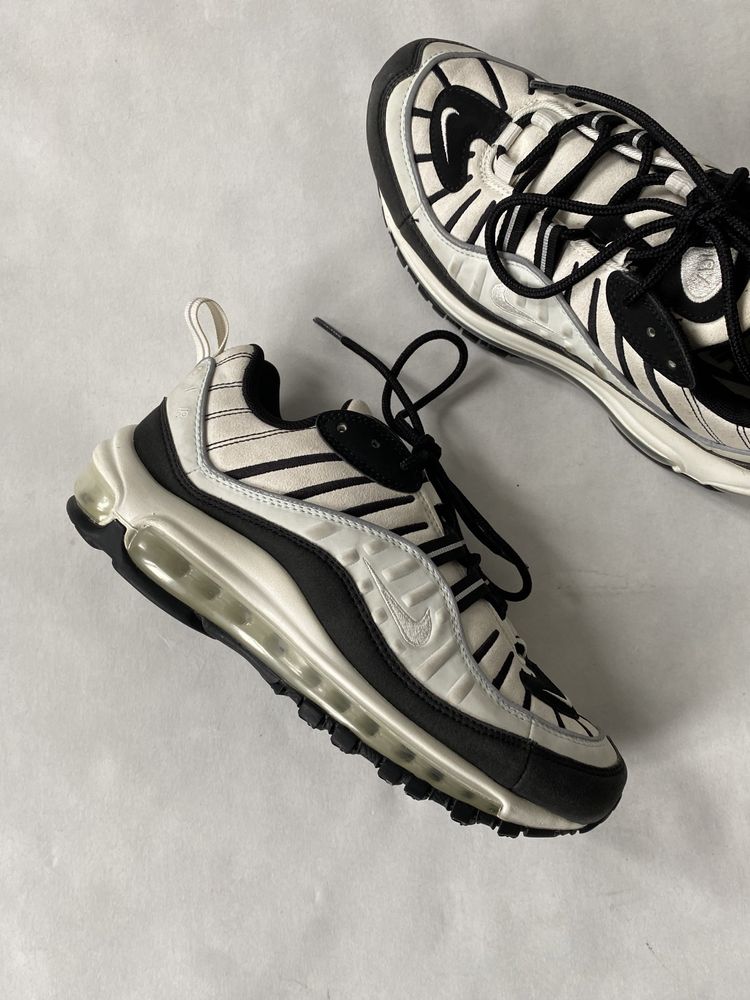 Nike Air Max 98 Black Sail кроссовки найк