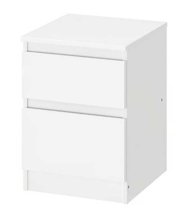 Conjunto 2 mesas cabeceira IKEA KULLEN cor branca
