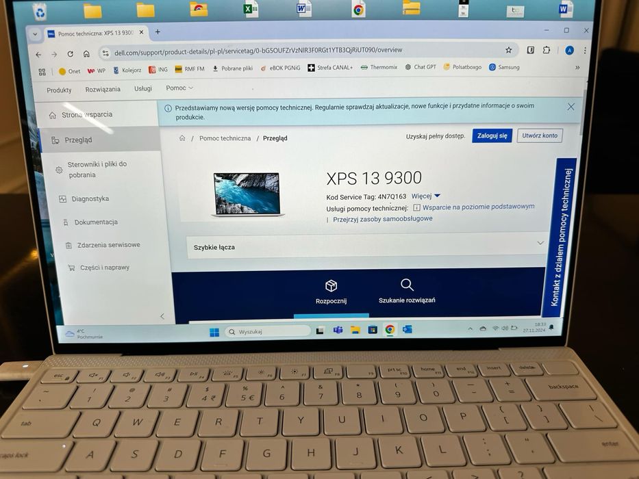 Laptop 2w1 dell XPS 13
