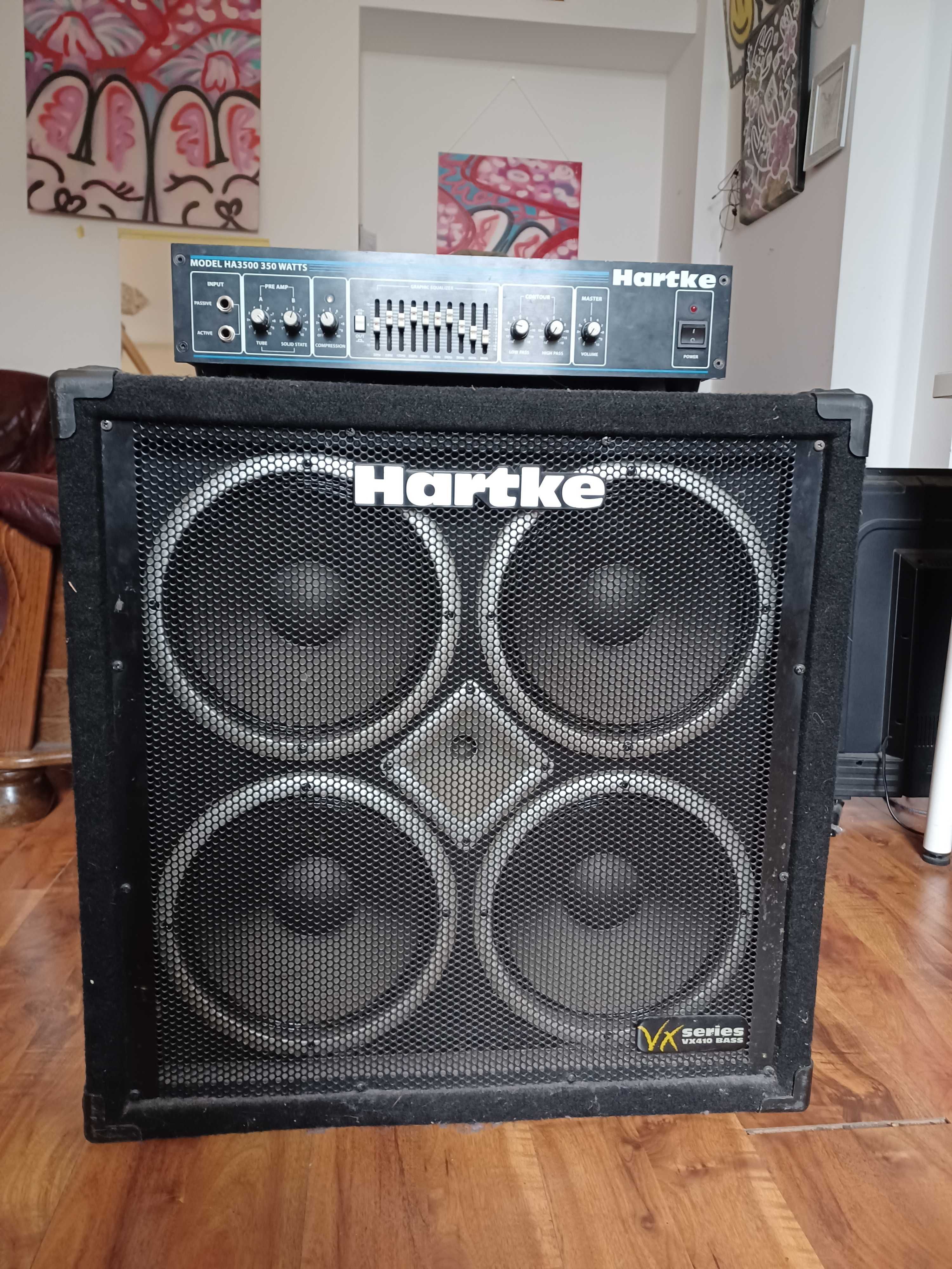 Hartke HA3500 wzmacniacz basowy 350W + kolumna VXseries 4x10