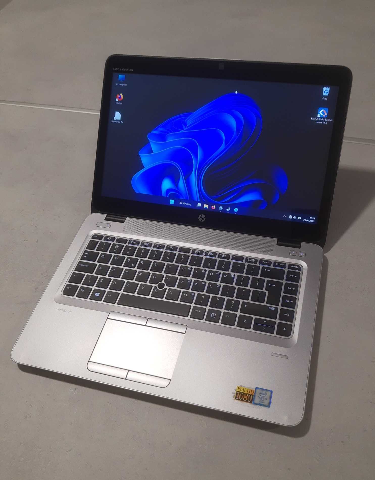 Laptop HP EliteBook - Intel i5, 8GB, SSD, HD+, Windows 11