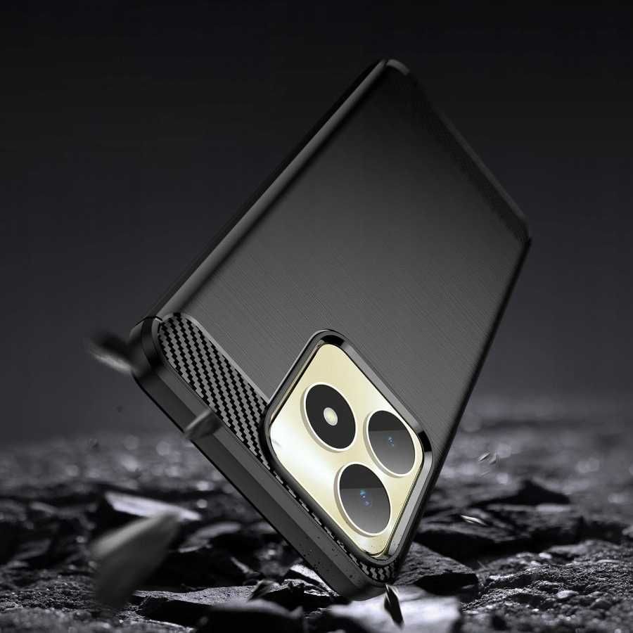 Etui Nakładka Carbon do Realme Note 50 + Szkło Hartowane