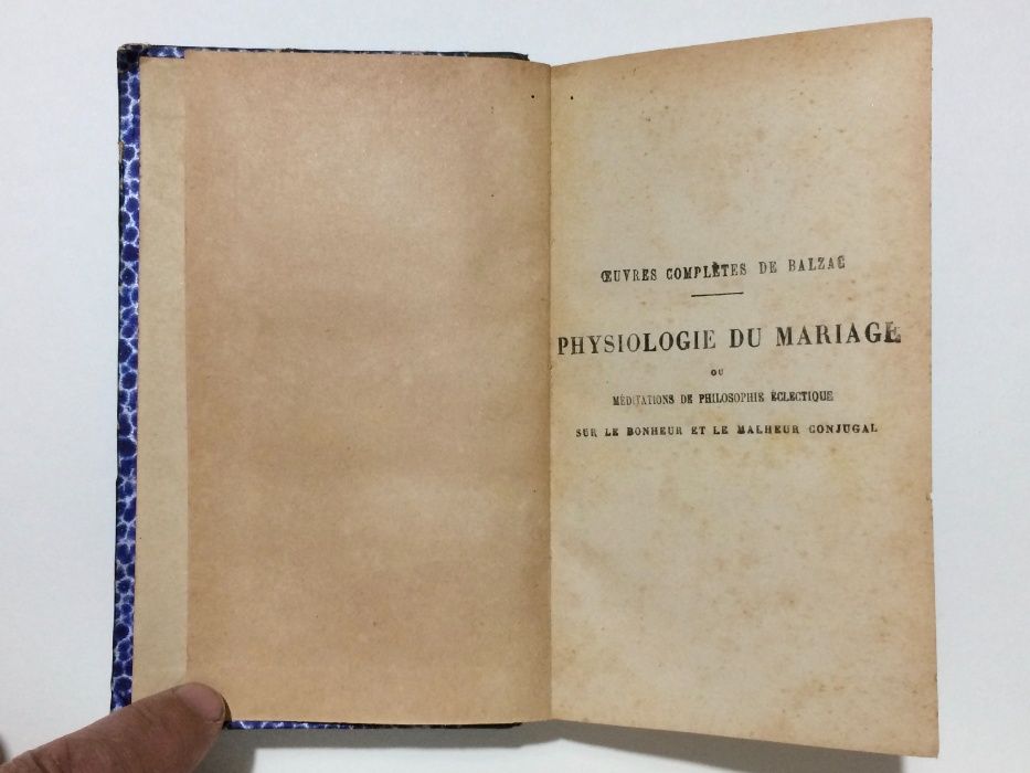 Physiologie du mariage - Honoré de Balzac (1866)