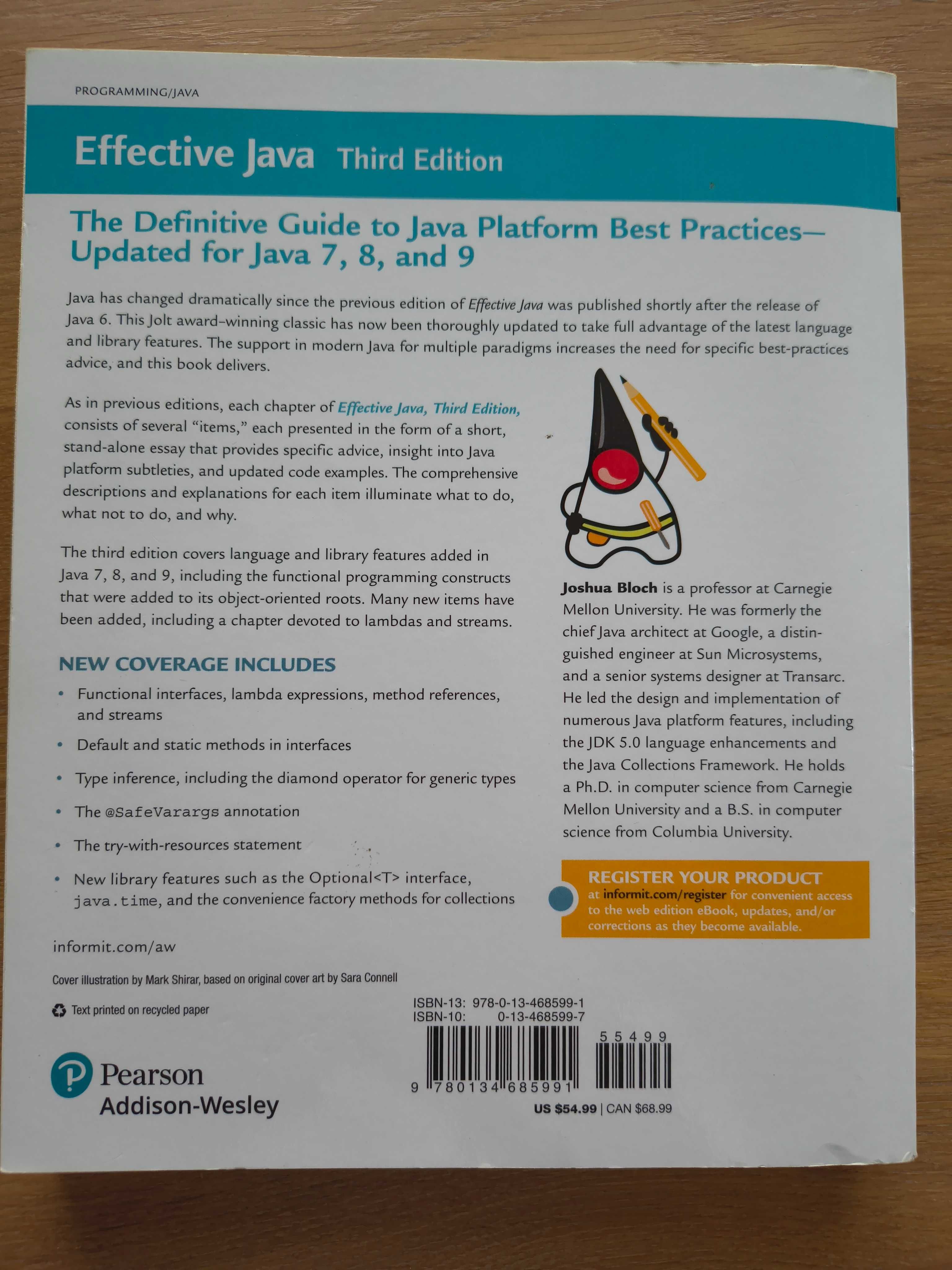 Książka Effective Java JOSHUA BLOCH 3rd edition