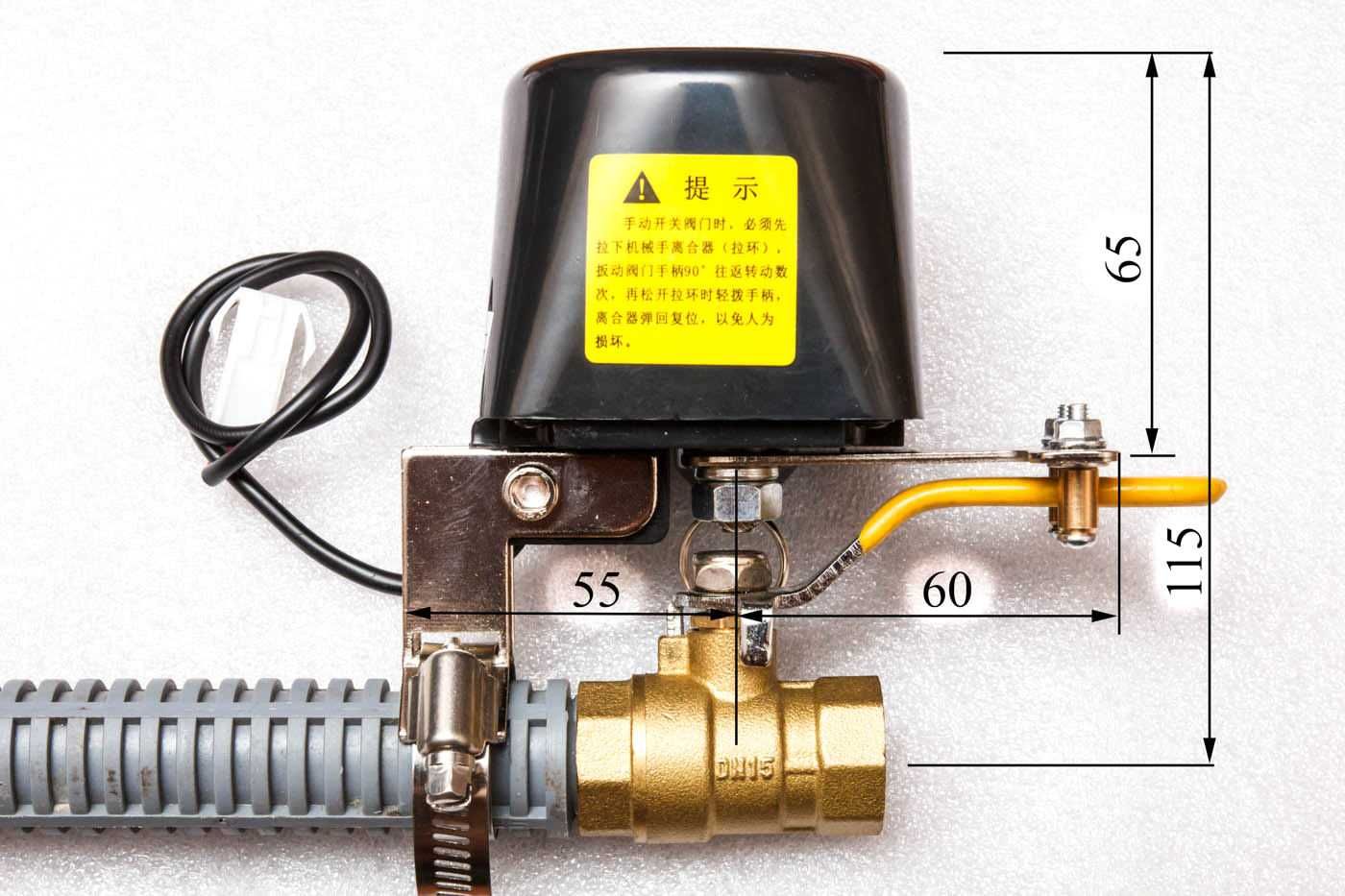 Рычажный электропривод шарового крана актуатор DC 12V для DN15/DN2