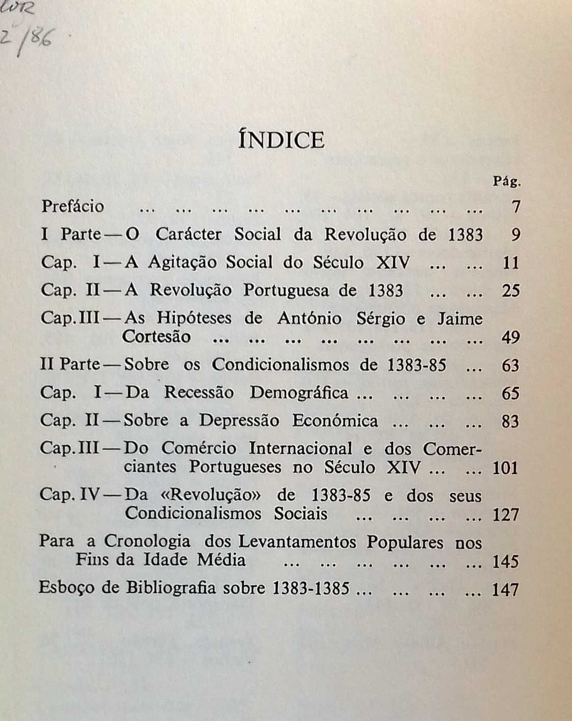 Joel Serrão. O Caracter Social da Revolução de 1383. 5ª Ed.
