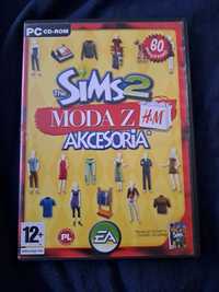Stara gra The Sims 2 moda z H&M akcesoria dodatek do gier