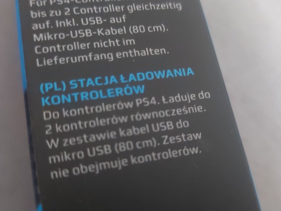 Dobra cena Mega okazja Playstation 4 stacja ładowania do padow kabel 8