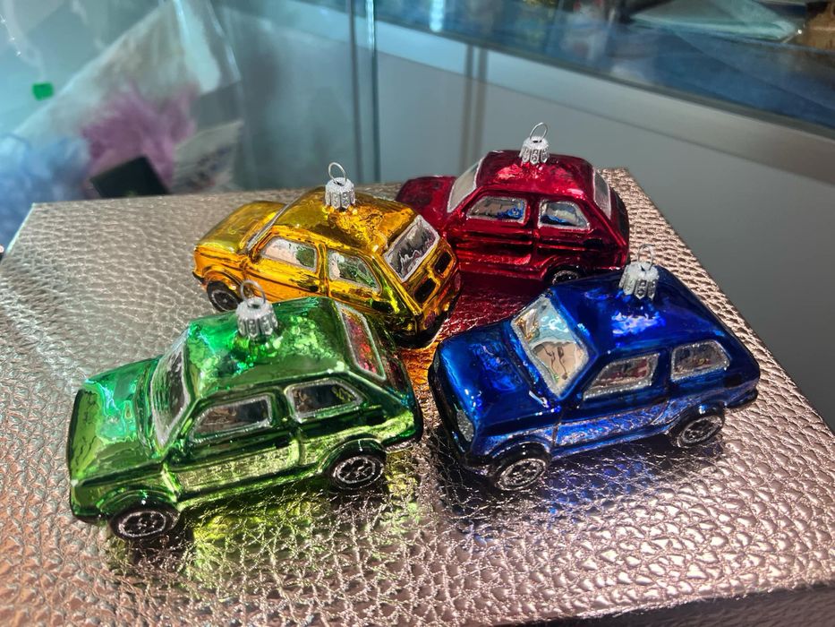 Bombka maluch  fiat szklana bombka