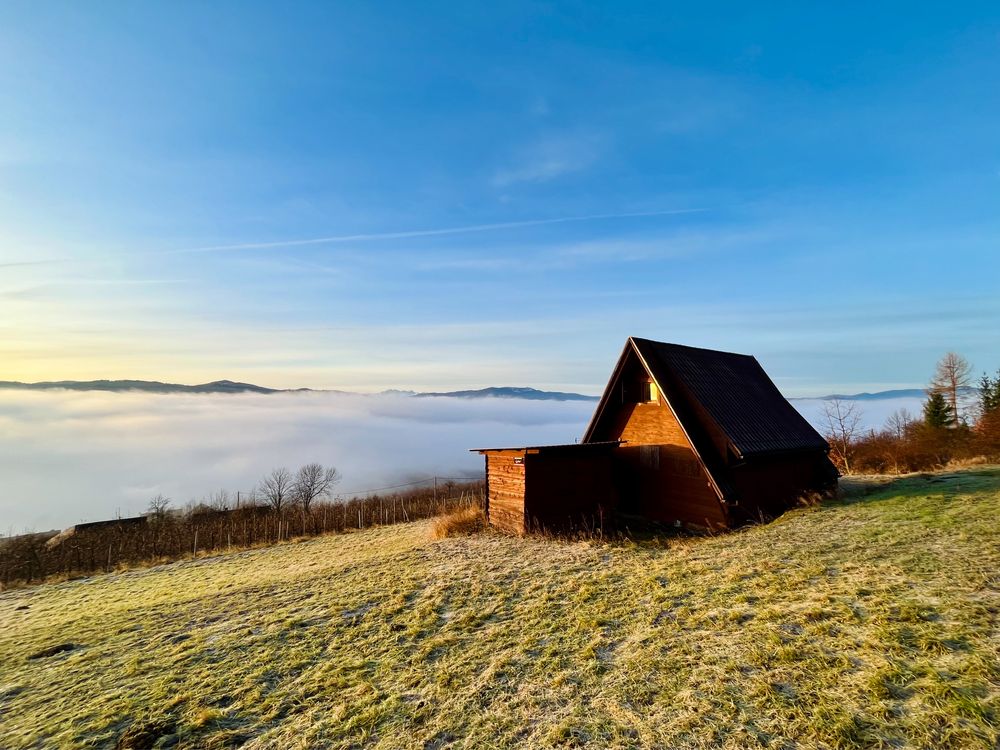 Domek Nad Sadem z widokiem - góry Beskid Sądecki