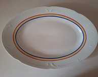 Półmisek porcelanowy Włocławek porcelana talerz duży retro PRL