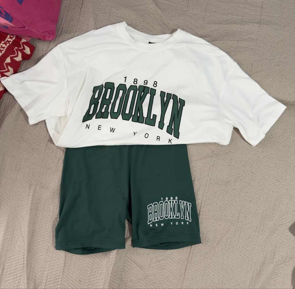 Komplet kolarki + t-shirt "BROOKLYN" rozmiar S - Super stan!