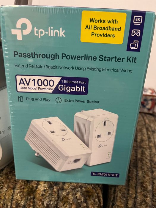 TP-Link Powerline Starter Kit TL-PA7017P (AV1000) — Новий, запечатаний