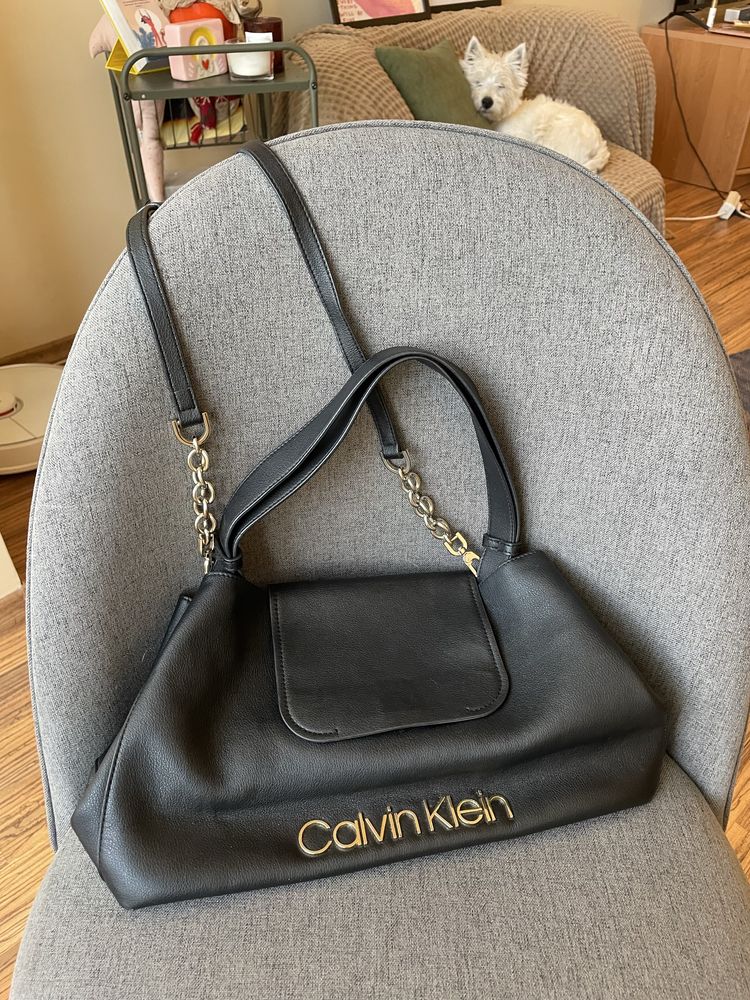 Шкіряна сумка Calvin Klein