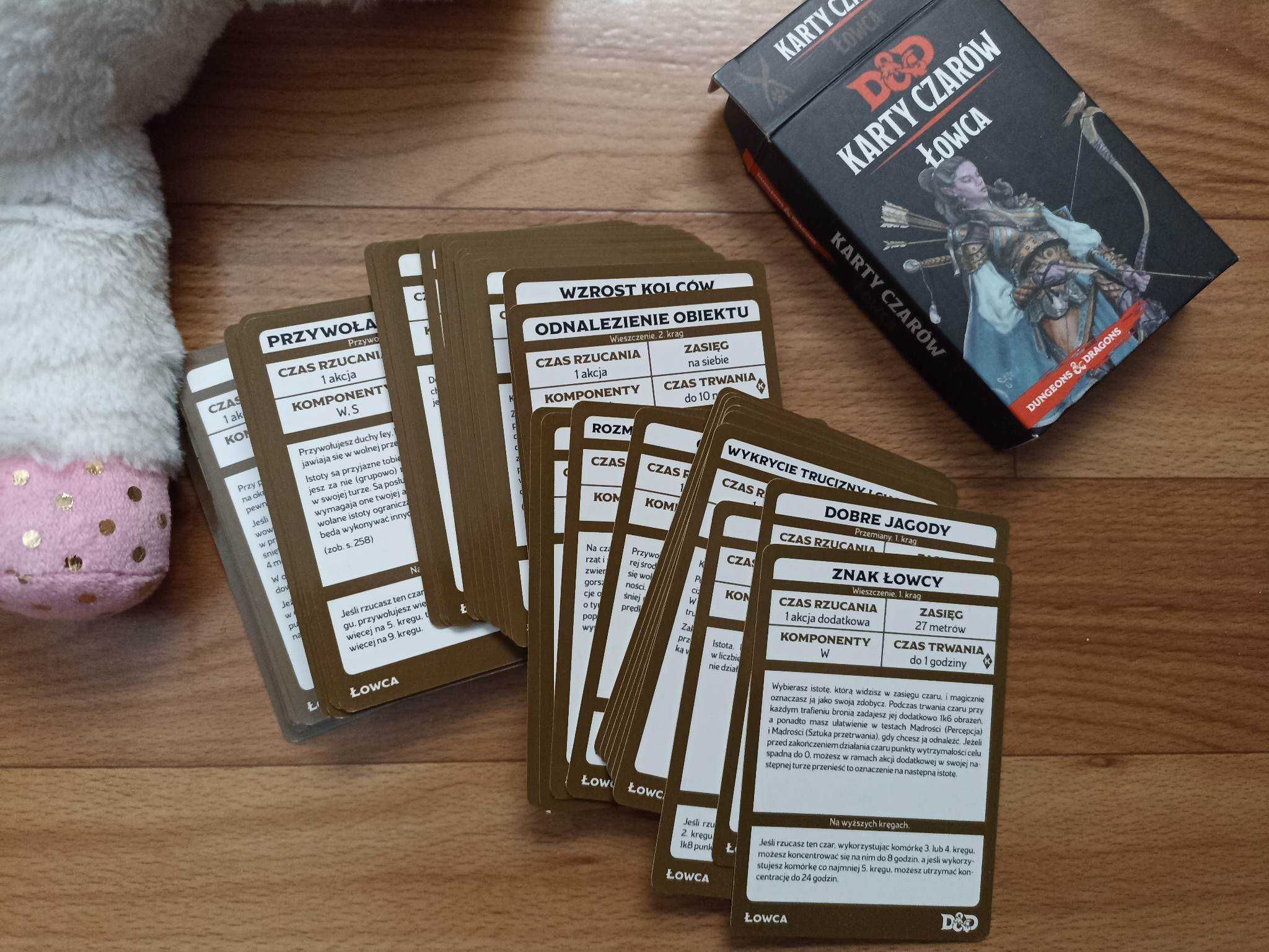 D&D 5e Dungeons & Dragons Karty czarów Łowca (PL)