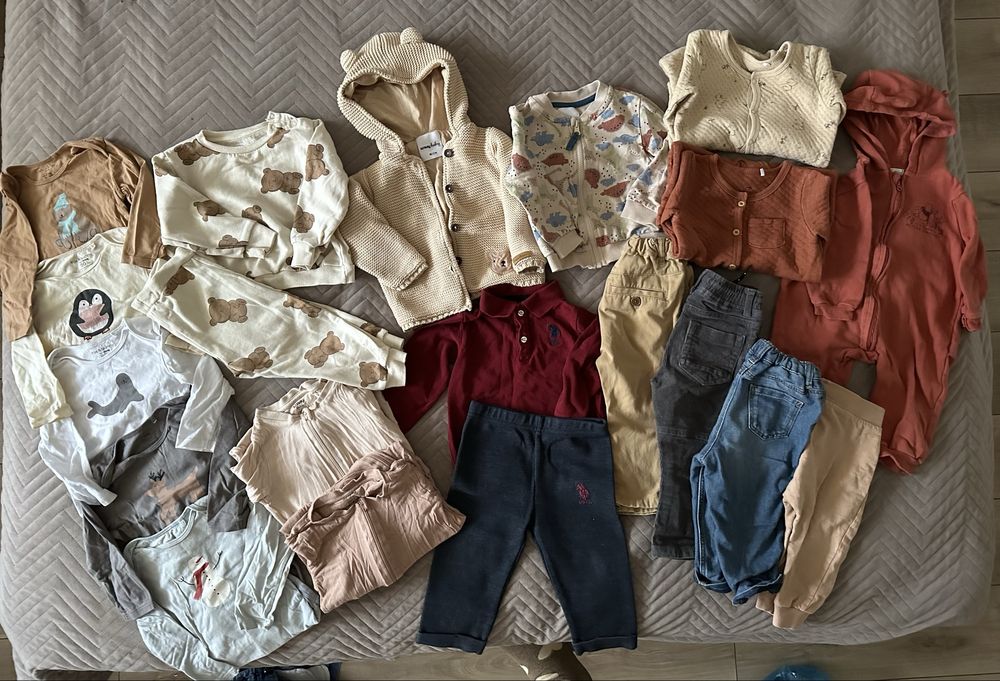 Пакет одягу на хлопчика 12-18 80-86 см лот вещей на мальчика речей