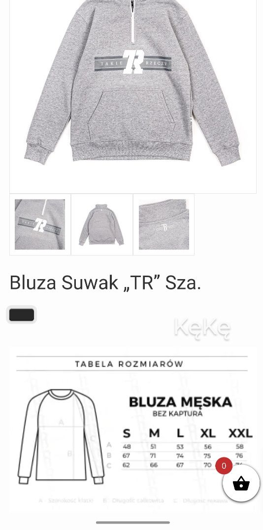 Bluza Takie Rzeczy - szara rozmiar L - nowa KęKę Radom