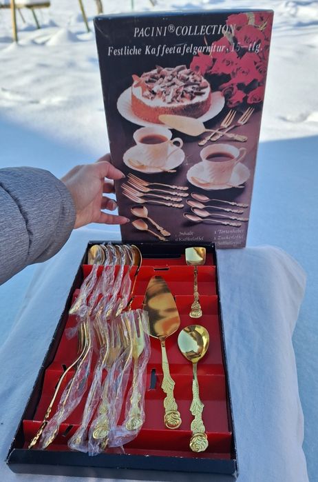 Zestaw sztućce do desertu 15 przedmiotów