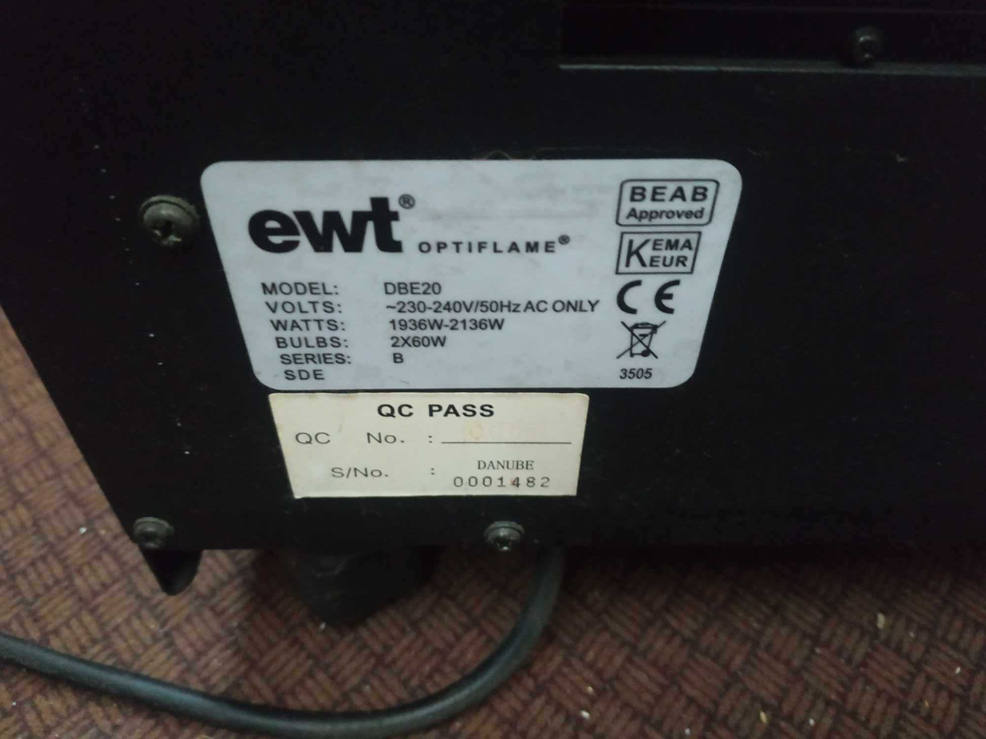 Kominek elektryczny  EWT DBE20