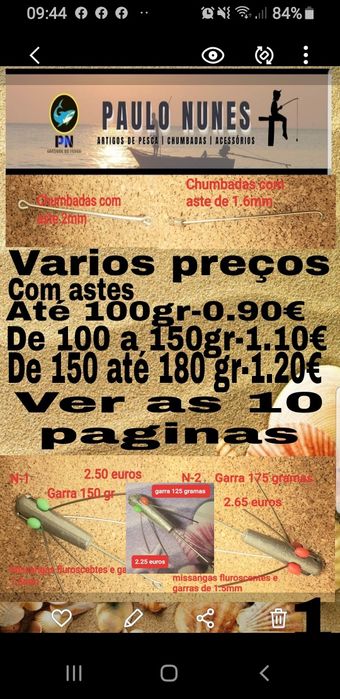 Varias urfes e acessorios