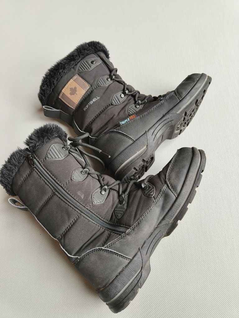 American Club śniegowce Softshell rozmiar 38 wkładka 24,5cm TripleTex