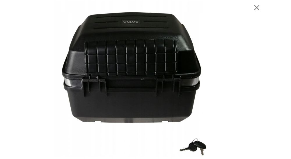 Kufer motocyklowy wypinany z oparciem 24L KUFER NA SKUTER NA KASK
