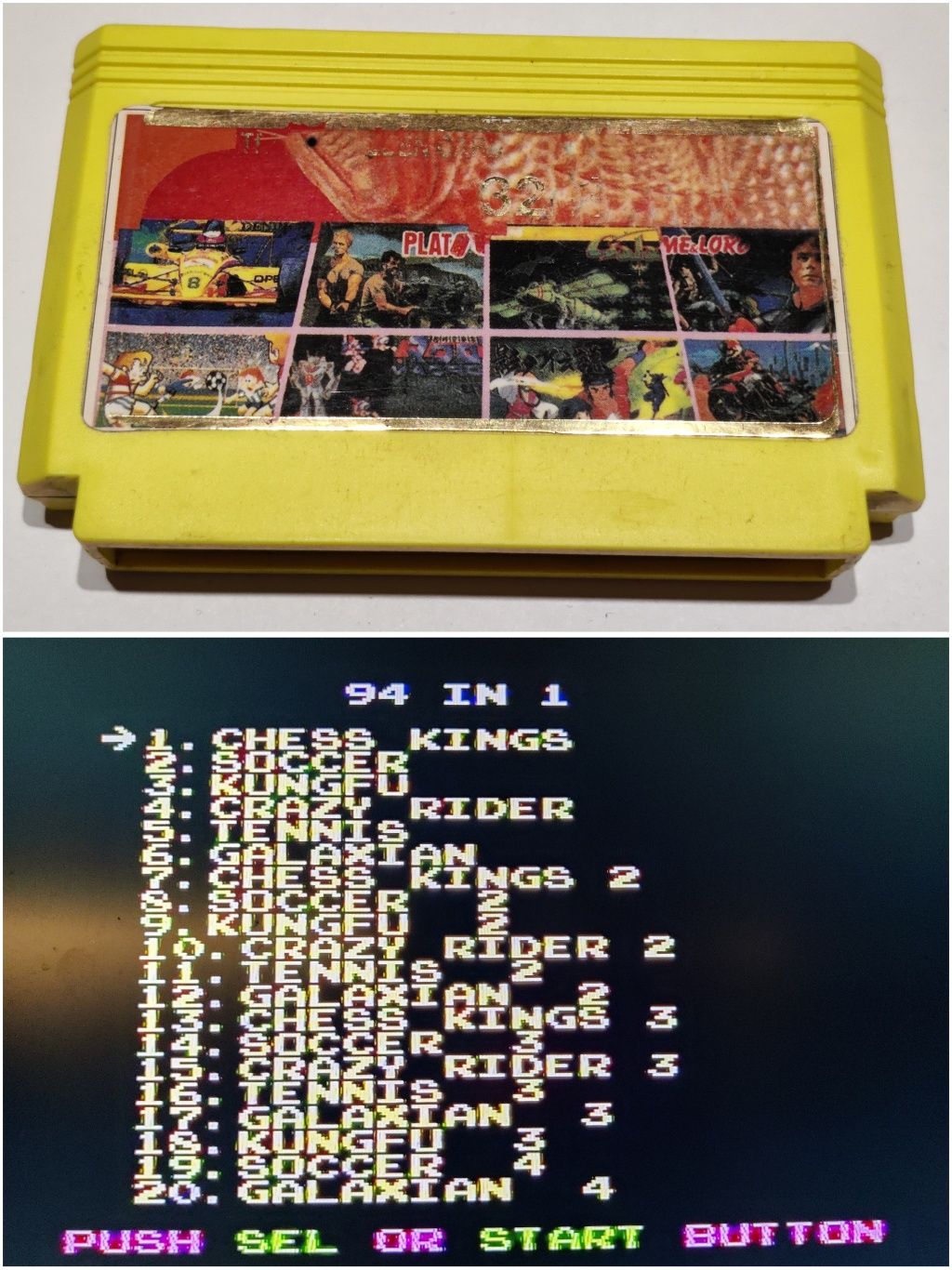 Gra 94 in 1 Pegasus Nintendo Famicom kartridż dyskietka kasetka