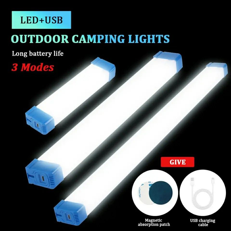 ‼️Є ОПТ‼️3600мАч батарея,60W 52см аварійна лампа,світильник,USB LED