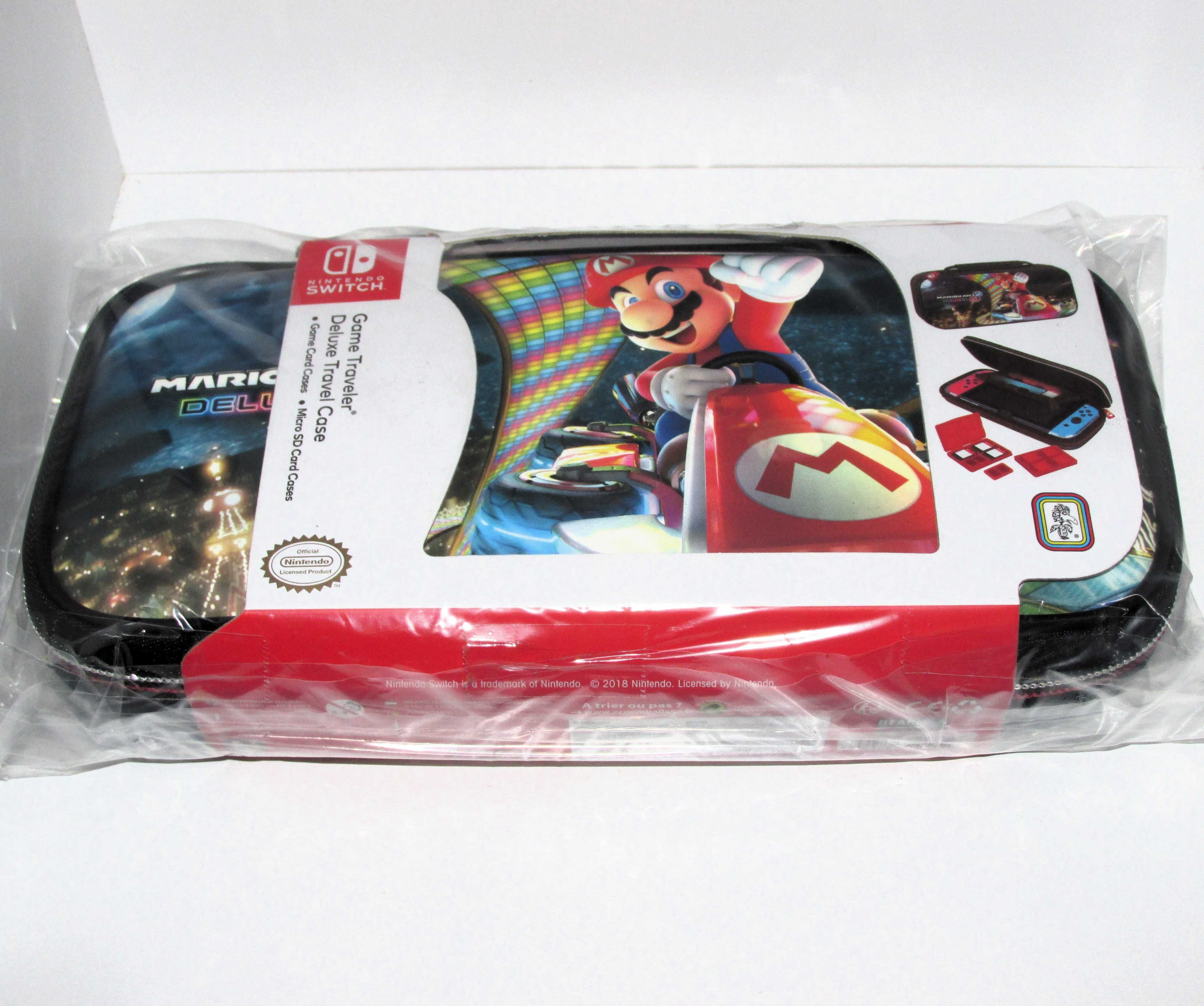 Mario Kart 8 Deluxe Travel Case Nintendo Switch Novo/Selado