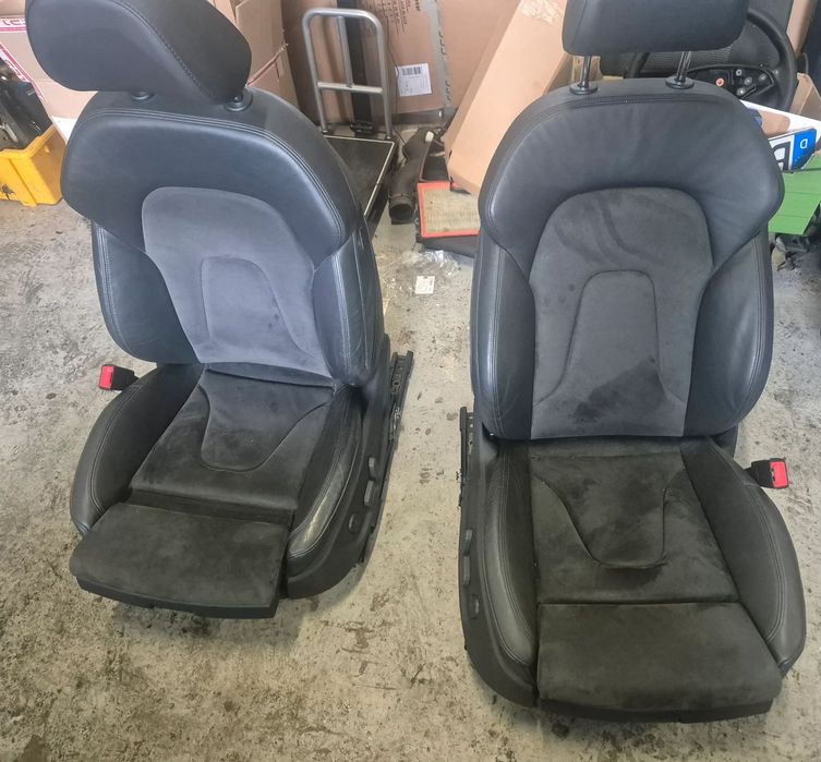 Wnętrze a4 b8 skóra alkantara ELEKTRYCZNE EUROPA SEDAN LIMIZYNA komplet alcantara