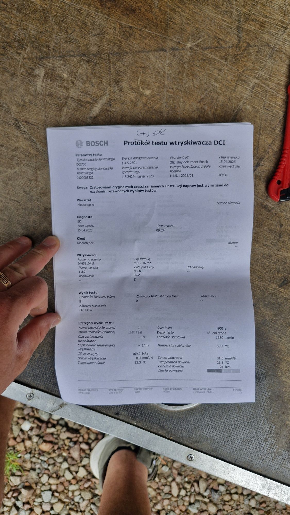 Wtryskiwacze Fiat Ducato Euro 5, Sprawdzone