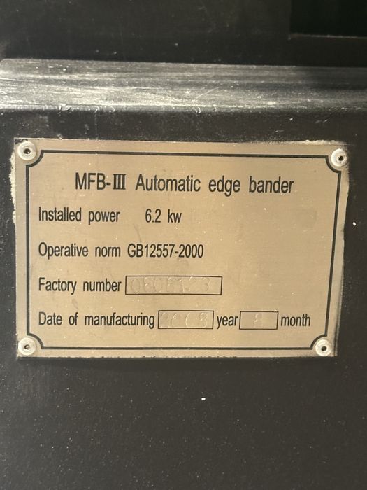 Okleiniarka Winter Holztechnik MFB-III | Rok 2008