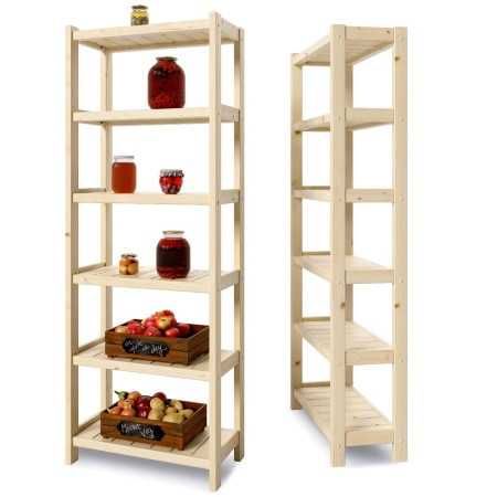 Стелаж дерев'яний Деревянный стеллаж Єтажерка Поличка з дерева