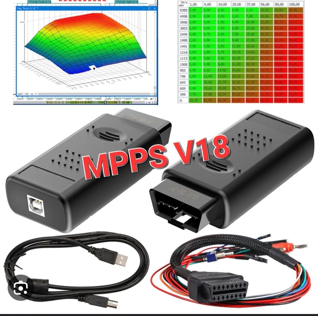 MPPS v18 ou V21 reprogramação centralinas ECU tricore multiboot OBD2